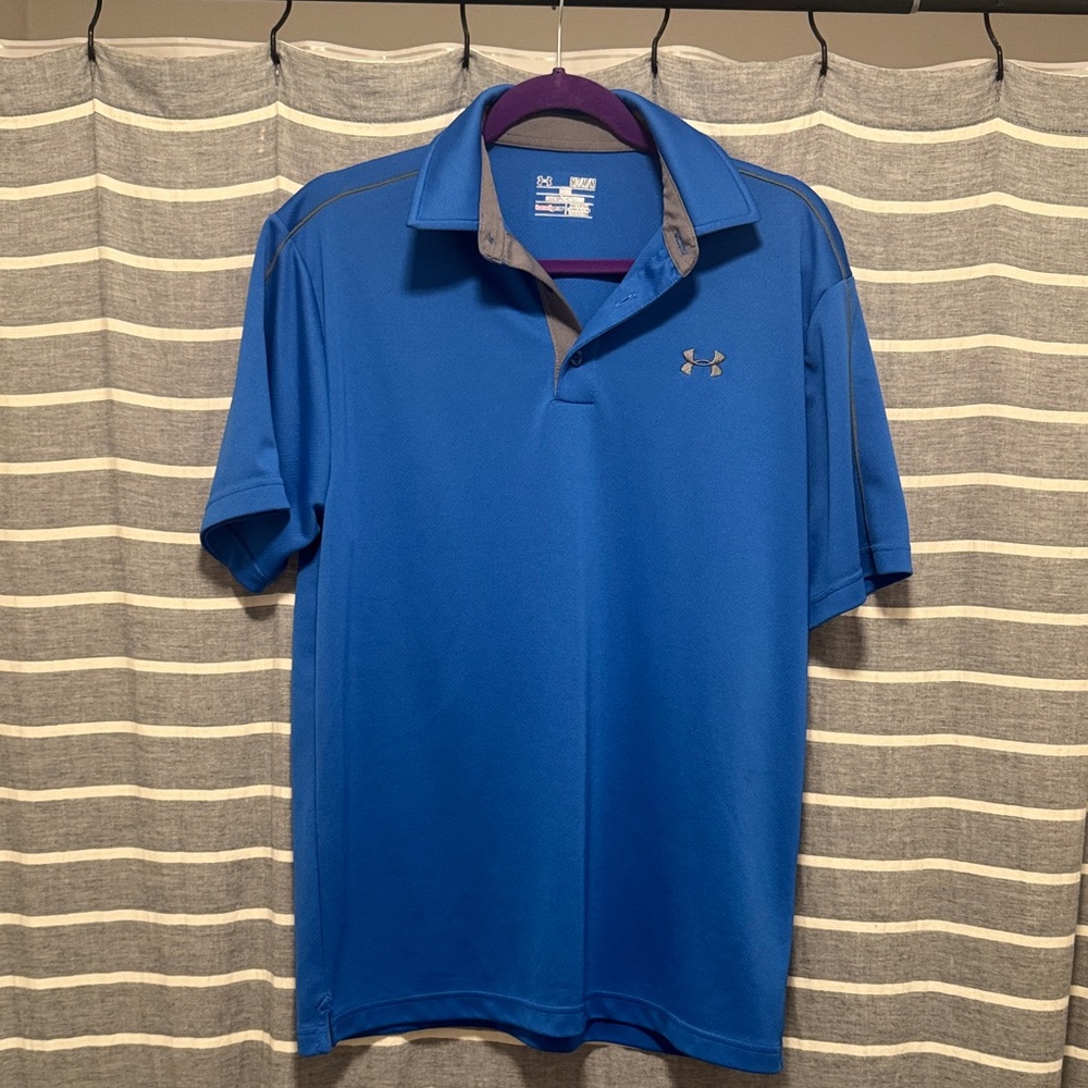 Under Armour Men's Vibrant Blue Polo